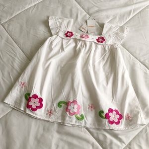 Gymboree Gem Flower Swing Top